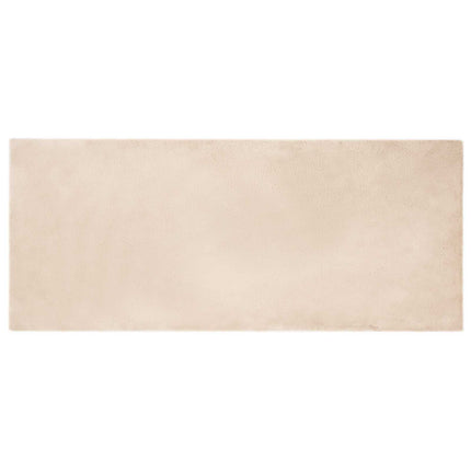 Halkfri matta i konstgjord kaninfäll OLITE Taupe 100 x 200 cm