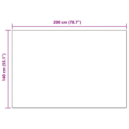 Halkfri matta i konstgjord kaninfäll OLITE Taupe 140 x 200 cm