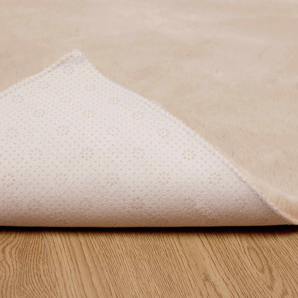 Halkfri matta i konstgjord kaninfäll OLITE Taupe 200 x 280 cm