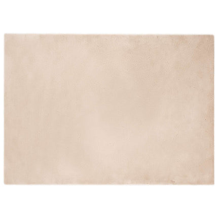 Halkfri matta i konstgjord kaninfäll OLITE Taupe 200 x 280 cm