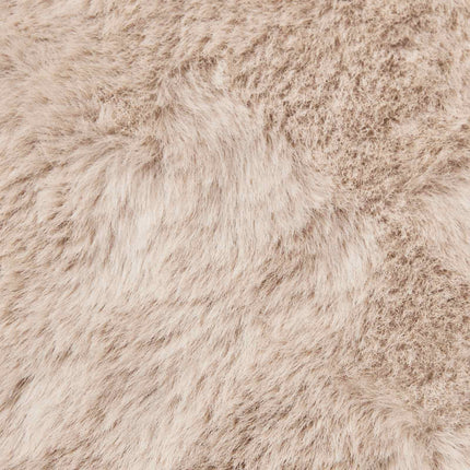 Halkfri matta i konstgjord kaninfäll OLITE Taupe 200 x 200 cm