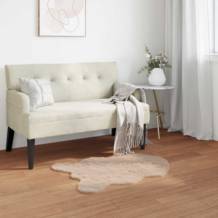 Halkfri matta i konstgjord kaninfäll OLITE Taupe 50 x 80 cm
