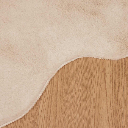 Halkfri matta i konstgjord kaninfäll OLITE Taupe 60 x 90 cm
