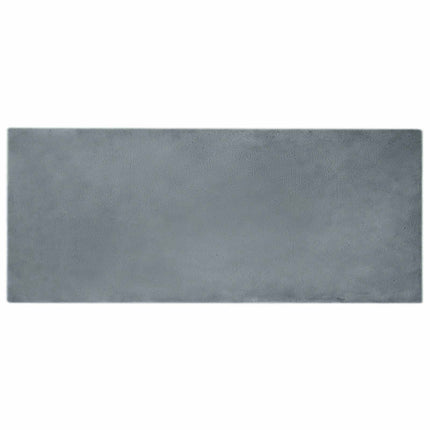 Halkfri matta i konstgjord kaninfäll OLITE Antracit 80 x 200 cm