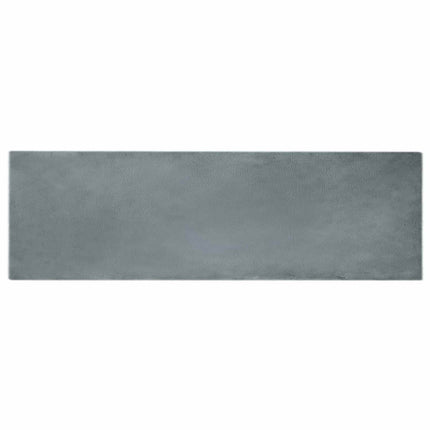 Halkfri matta i konstgjord kaninfäll OLITE Antracit 80 x 250 cm