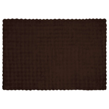 Halkfri filt i konstgjord kaninfäll Olite 4 pcs Kamel Polyester
