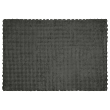 Halkfri filt i konstgjord kaninfäll Olite Mörkgrå 150 x 220 cm