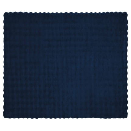 Halkfri filt i konstgjord kaninfäll Olite Marinblå 220 x 240 cm