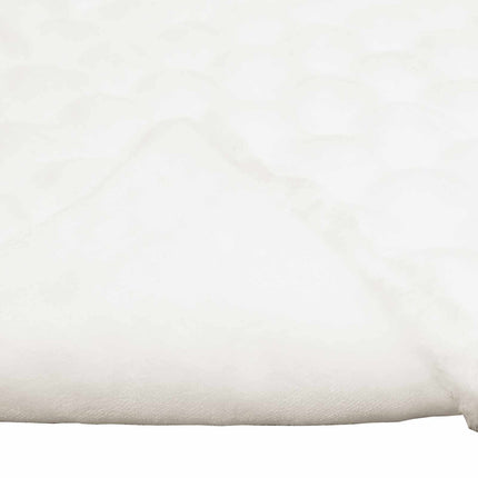 Halkfri filt i konstgjord kaninfäll Olite 4 pcs Vit Polyester