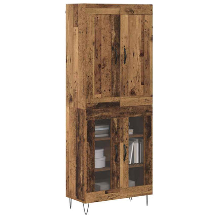 Skåp Gammalt trä 69,5 x 34 x 180 cm Konstruerat trä