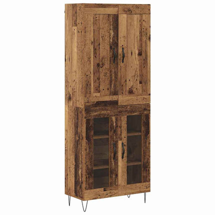 Skåp Gammalt trä 69,5 x 34 x 180 cm Konstruerat trä
