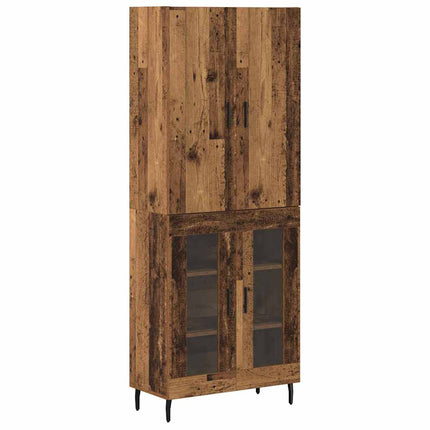 Skåp Gammalt trä 69,5 x 34 x 180 cm Konstruerat trä