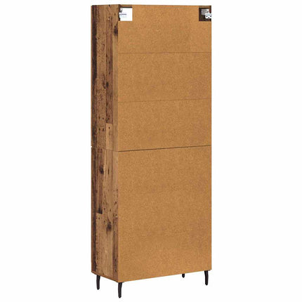 Skåp Gammalt trä 69,5 x 34 x 180 cm Konstruerat trä