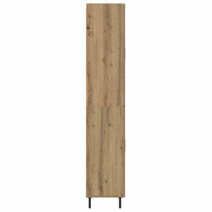 Skåp 2 pcs Gammalt trä 69,5 x 34 x 180 cm Konstruerat trä