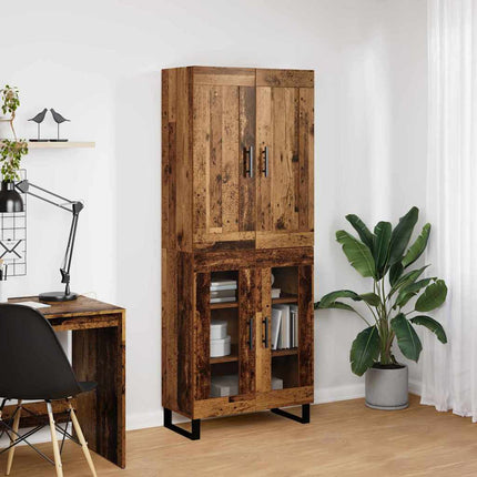 Skåp Gammalt trä 69,5 x 34 x 180 cm Konstruerat trä