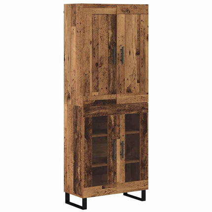 Skåp Gammalt trä 69,5 x 34 x 180 cm Konstruerat trä