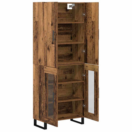 Skåp 2 pcs Gammalt trä 69,5 x 34 x 180 cm