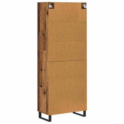 Skåp 2 pcs Gammalt trä 69,5 x 34 x 180 cm