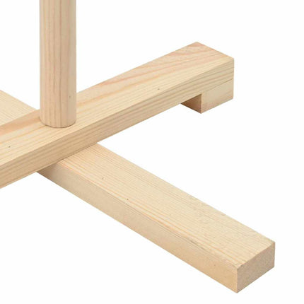 Träjulgran med stativ Naturfärg 150 cm Massivt furuträ