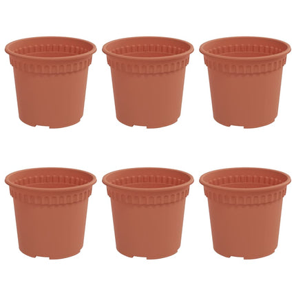 Rund Blomkruka 6 pcs Murgrön Ø 12,5 x 10 cm Plast