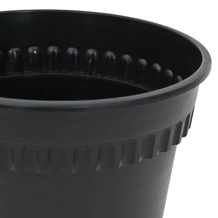 Rund Blomkruka 24 pcs Svart Ø 15 x 12 cm Plast