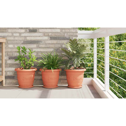 Rund Blomkruka 6 st Murgrön Ø 34 x 28 cm Plast