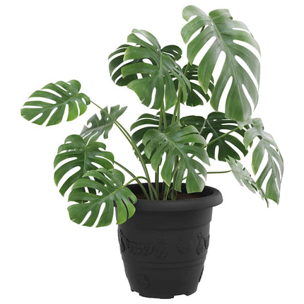 Rund Blomkruka 6 pcs Svart Ø 30 x 25 cm Plast