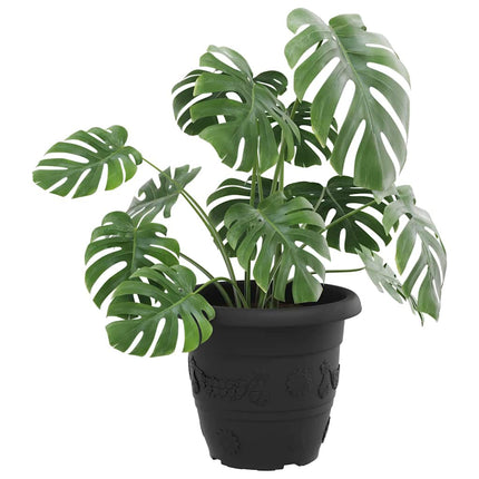 Rund Blomkruka 6 pcs Svart Ø 34 x 28 cm Plast