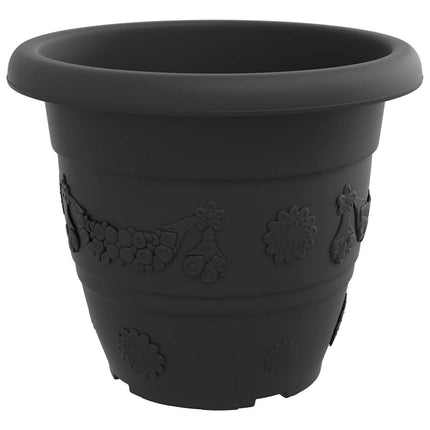 Rund Blomkruka 24 st Svart Ø 39 x 32 cm Plast