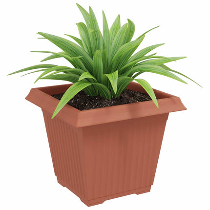 Kvadratisk Blomkruka 6 pcs Murgrön 38 x 38 x 30 cm Plast