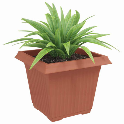 Kvadratisk Blomkruka 6 pcs Murgrön 43 x 43 x 33,5 cm Plast
