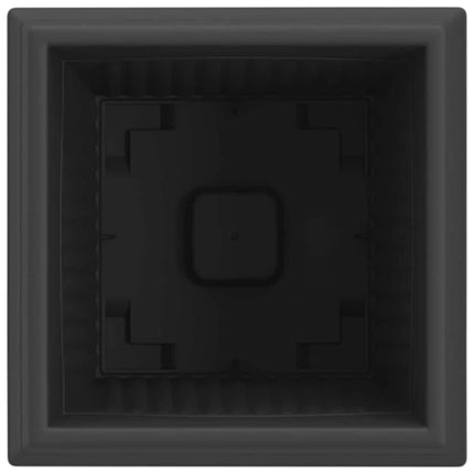 Kvadratisk Blomkruka 6 pcs Svart 20 x 20 x 16 cm Plast