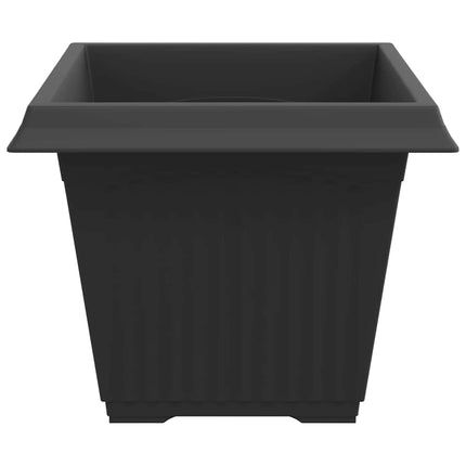 Kvadratisk Blomkruka 6 pcs Svart 43 x 43 x 33,5 cm Plast