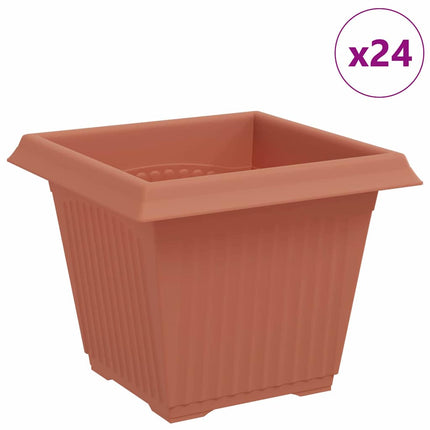 Kvadratisk Blomkruka 24 st Murgrön 20 x 20 x 16 cm Plast
