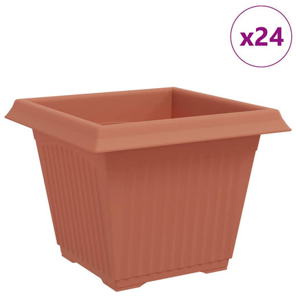 Kvadratisk Blomkruka 24 st Murgrön 28,5 x 28,5 x 22 cm Plast