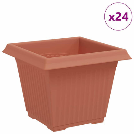 Kvadratisk Blomkruka 24 st Murgrön 33 x 33 x 26 cm Plast