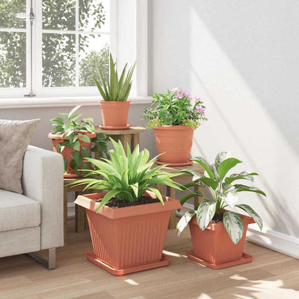 Kvadratisk Blomkruka 24 pcs Murgrön 38 x 38 x 30 cm Plast