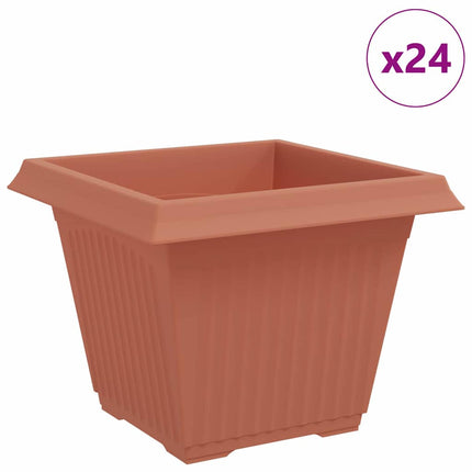 Kvadratisk Blomkruka 24 st Murgrön 43 x 43 x 33,5 cm Plast