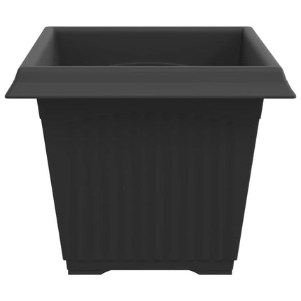 Kvadratisk Blomkruka 24 st Svart 28,5 x 28,5 x 22 cm Plast
