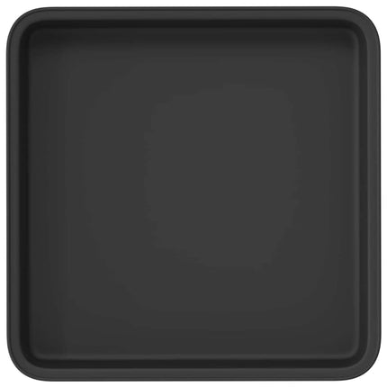 Fyrkantig Blomkruka 6 pcs Svart 18 x 18 x 2 cm Plast