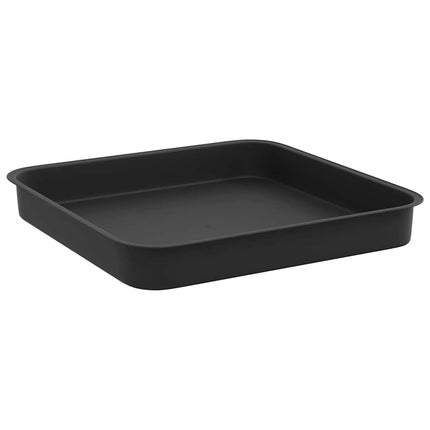 Fyrkantig Blomkruka 24 pcs Svart 15 x 15 x 2 cm Plast