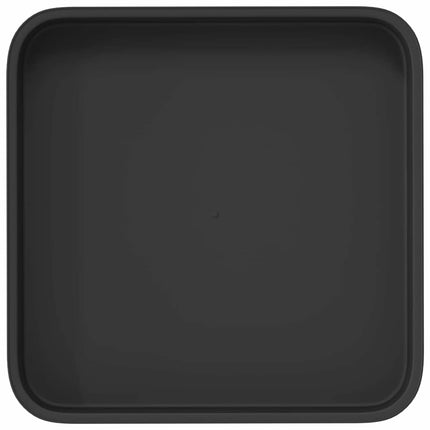 Fyrkantig Blomkruka 24 pcs Svart 15 x 15 x 2 cm Plast