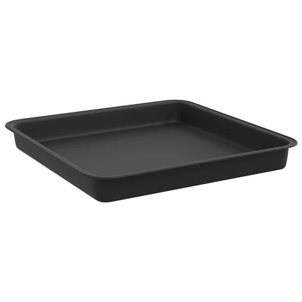 Fyrkantig Blomkruka 24 pcs Svart 18 x 18 x 2 cm Plast