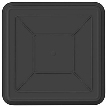 Fyrkantig Blomkruka 24 st Svart 18 x 18 x 2 cm Plast