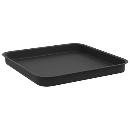 Fyrkantig Blomkruka 24 pcs Svart 21 x 21 x 2 cm Plast