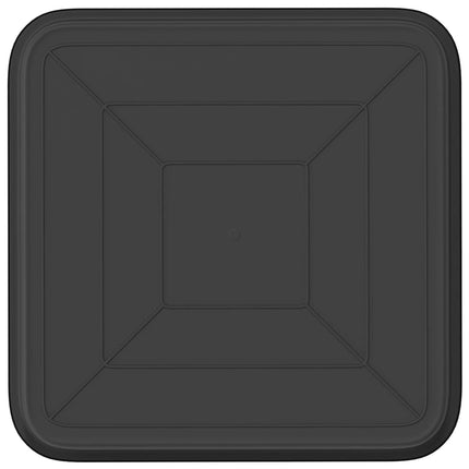 Fyrkantig Blomkruka 24 pcs Svart 21 x 21 x 2 cm Plast