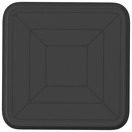 Fyrkantig Blomkruka 24 st Svart 32 x 32 x 2,5 cm Plast