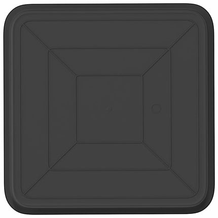 Fyrkantig Blomkruka 24 pcs Svart 36 x 36 x 2.5 cm Plast