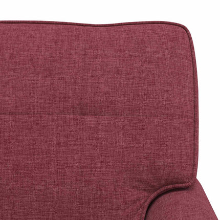 Chaise Lounge med kudde Vinröd 91 x 157 x 91 cm tyg