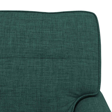 Chaise Lounge med kudde Mörkgrön 91 x 157 x 91 cm tyg